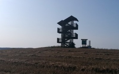 Trzecia wieża nad Łuknajno + plaża